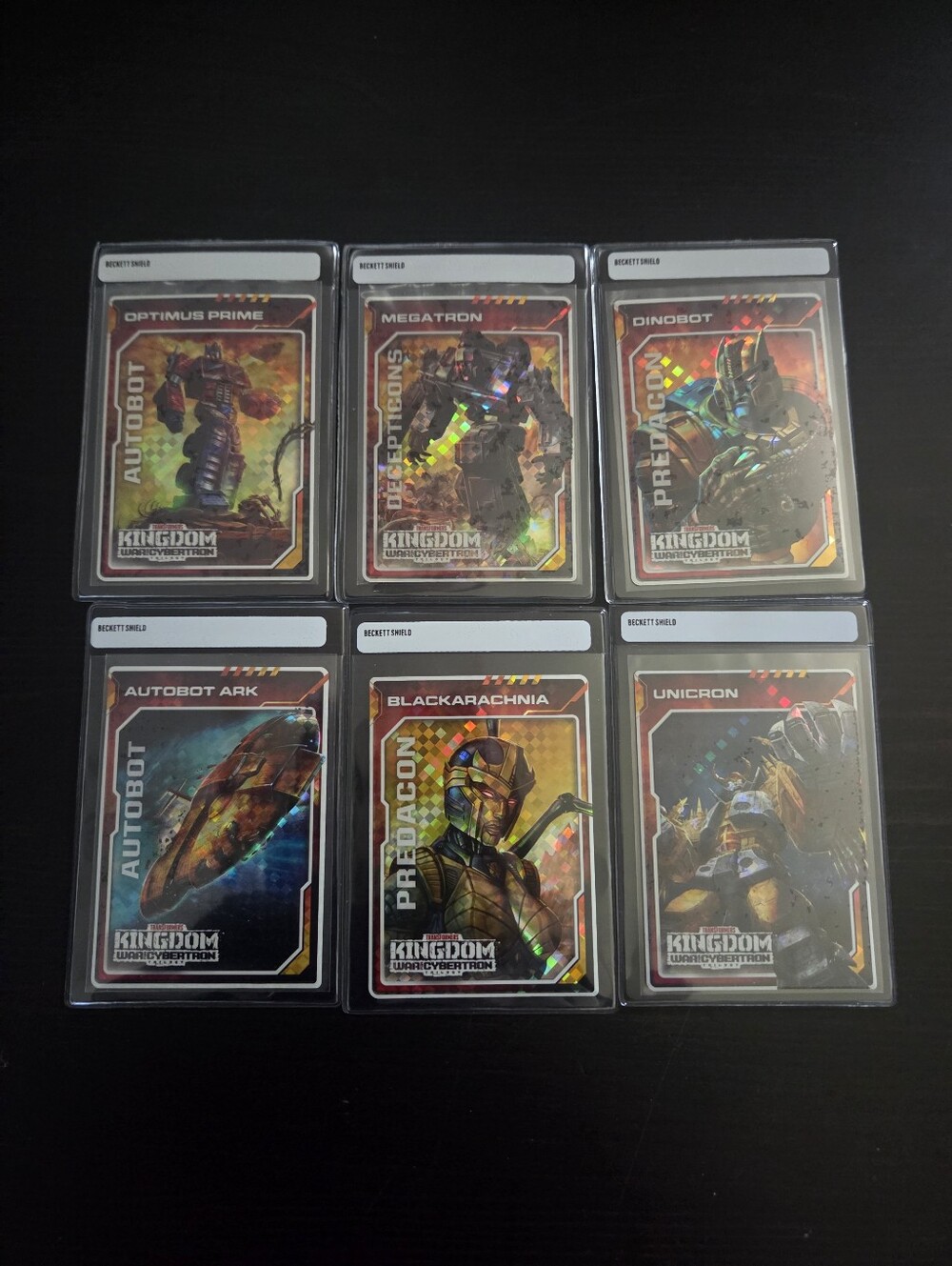 Transformers War for Cybertron: Kingdom Golden Disk Lot of 6 Trading Cards